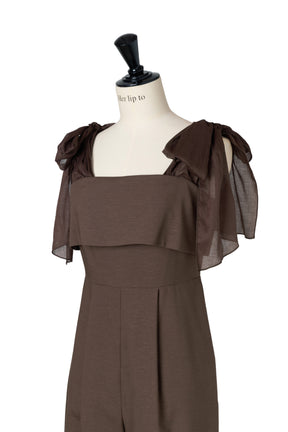 [New color] Ribbon Romper