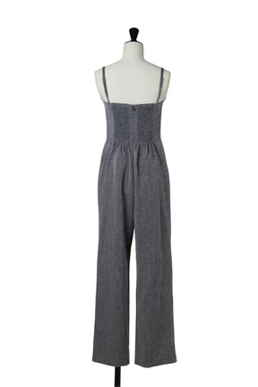 【7月下旬出貨】Frilled Tweed Jumpsuit