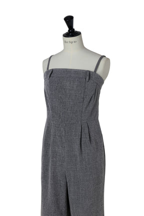 【7月下旬出貨】Frilled Tweed Jumpsuit