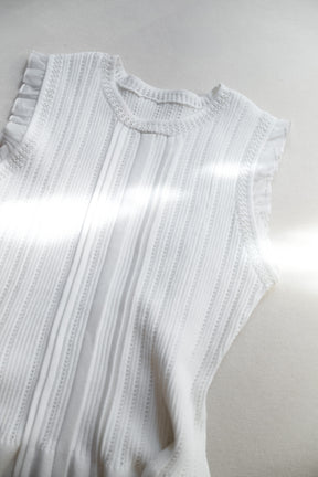 Peplum Ribbed Knit Top