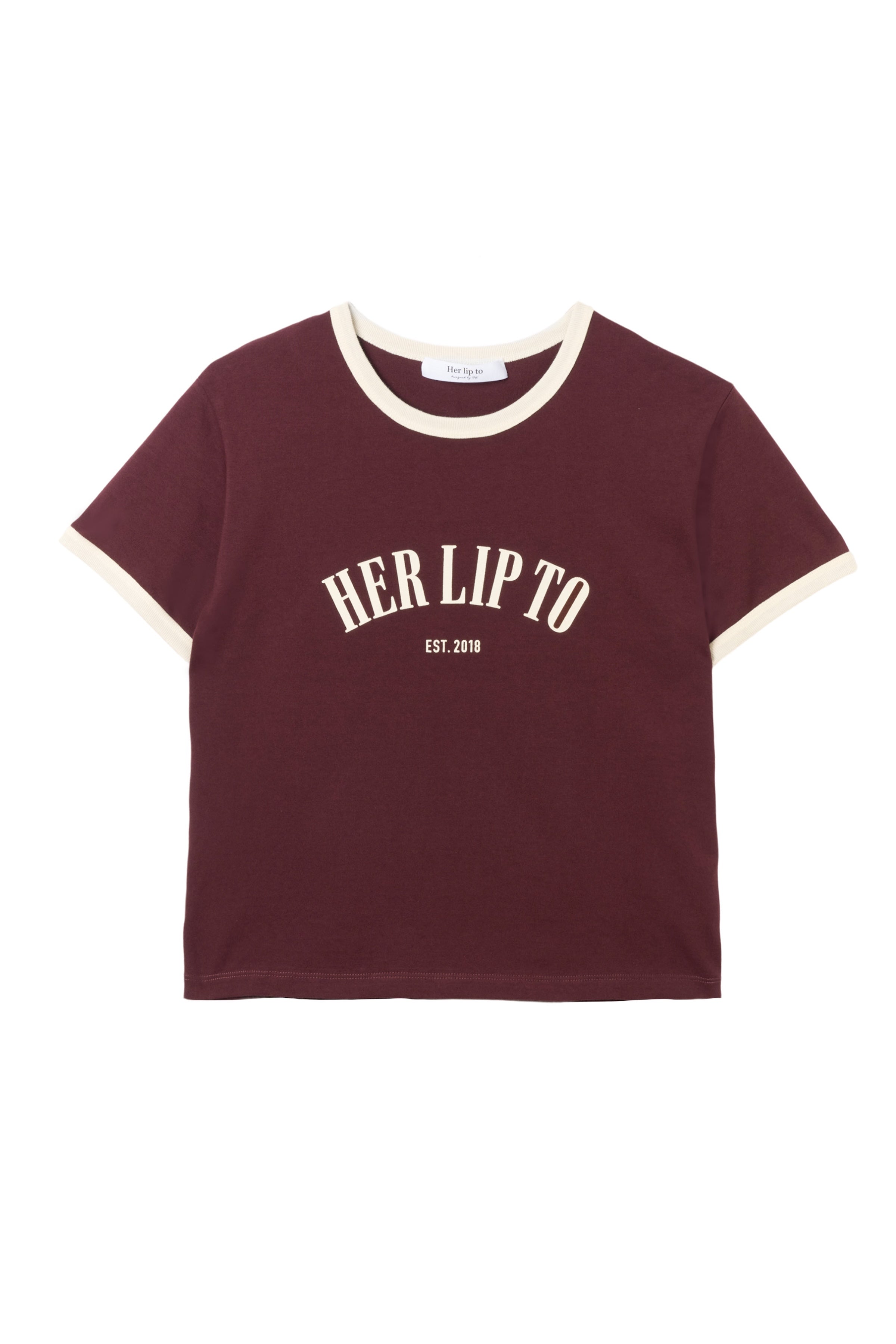 her lip to scoop and escape tee Tシャツ 白 Her lip to - her lip to scoop and escape tee Tシャツ＆うちわ