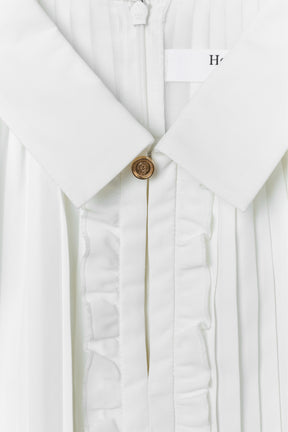Manon Pleated Peplum Top