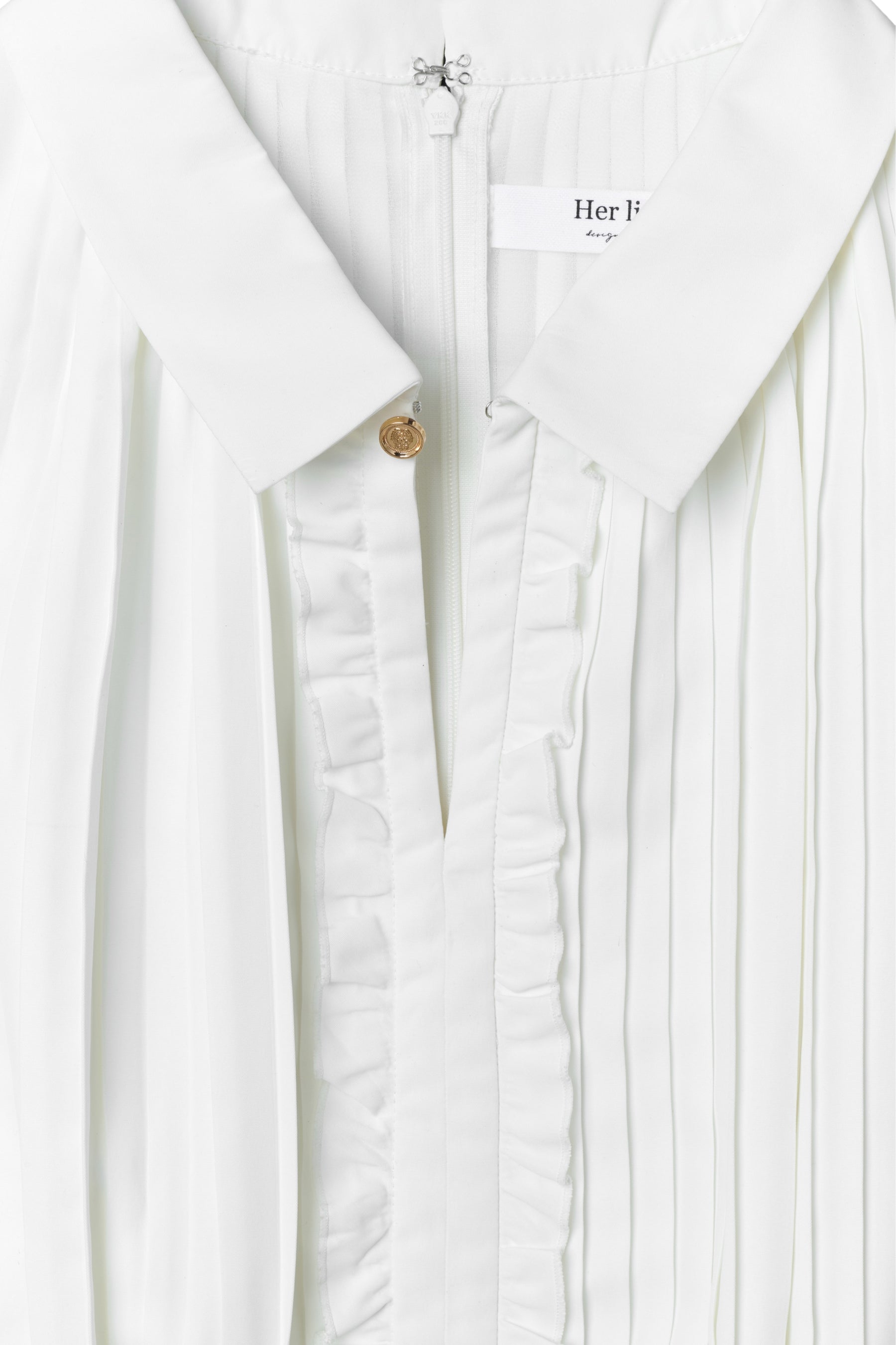 Manon Pleated Peplum Top