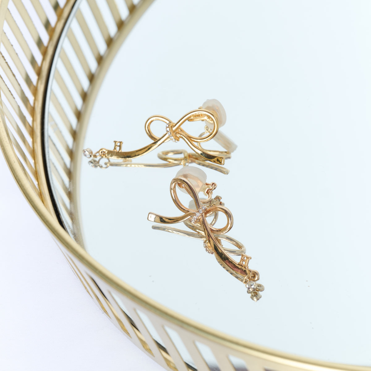 herlipto AsymmetryDoubleRibbonPiercesピアス Double Ribbon Earrings