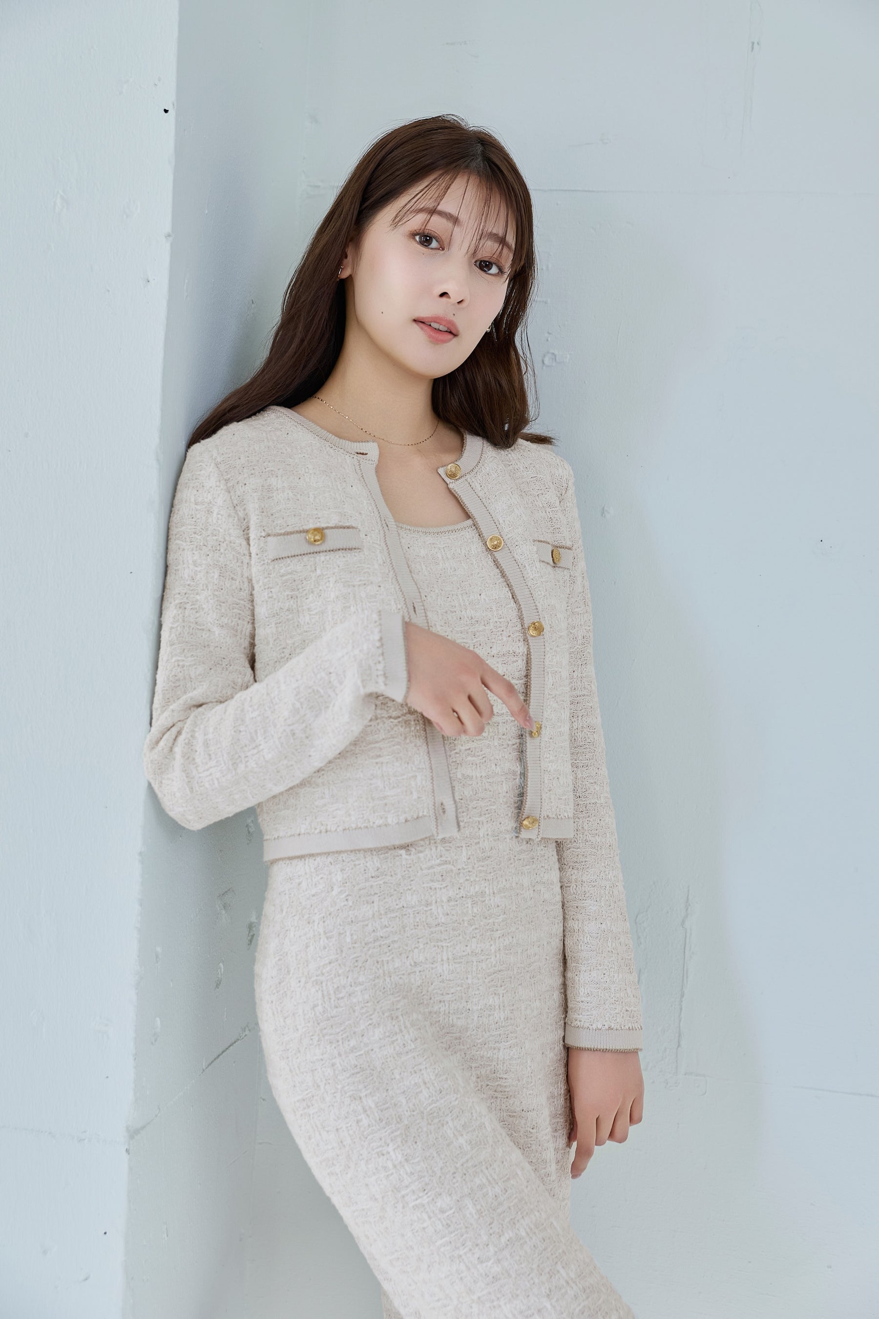 Spring Tweed Dress Set