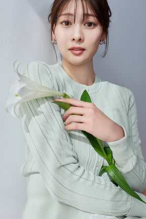 Eyelet Knit Cardigan