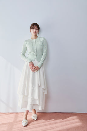 Eyelet Knit Cardigan