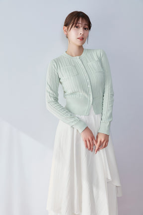 Eyelet Knit Cardigan