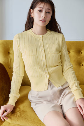 Eyelet Knit Cardigan