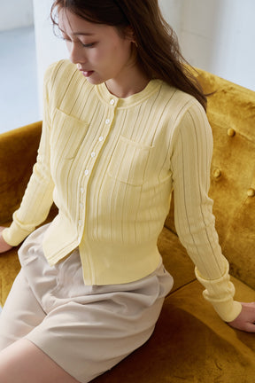 Eyelet Knit Cardigan