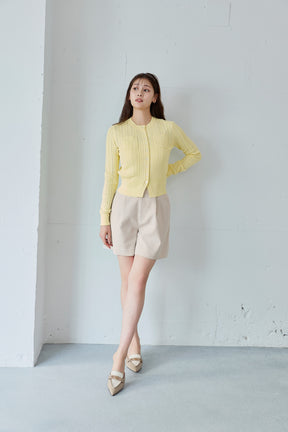 Eyelet Knit Cardigan