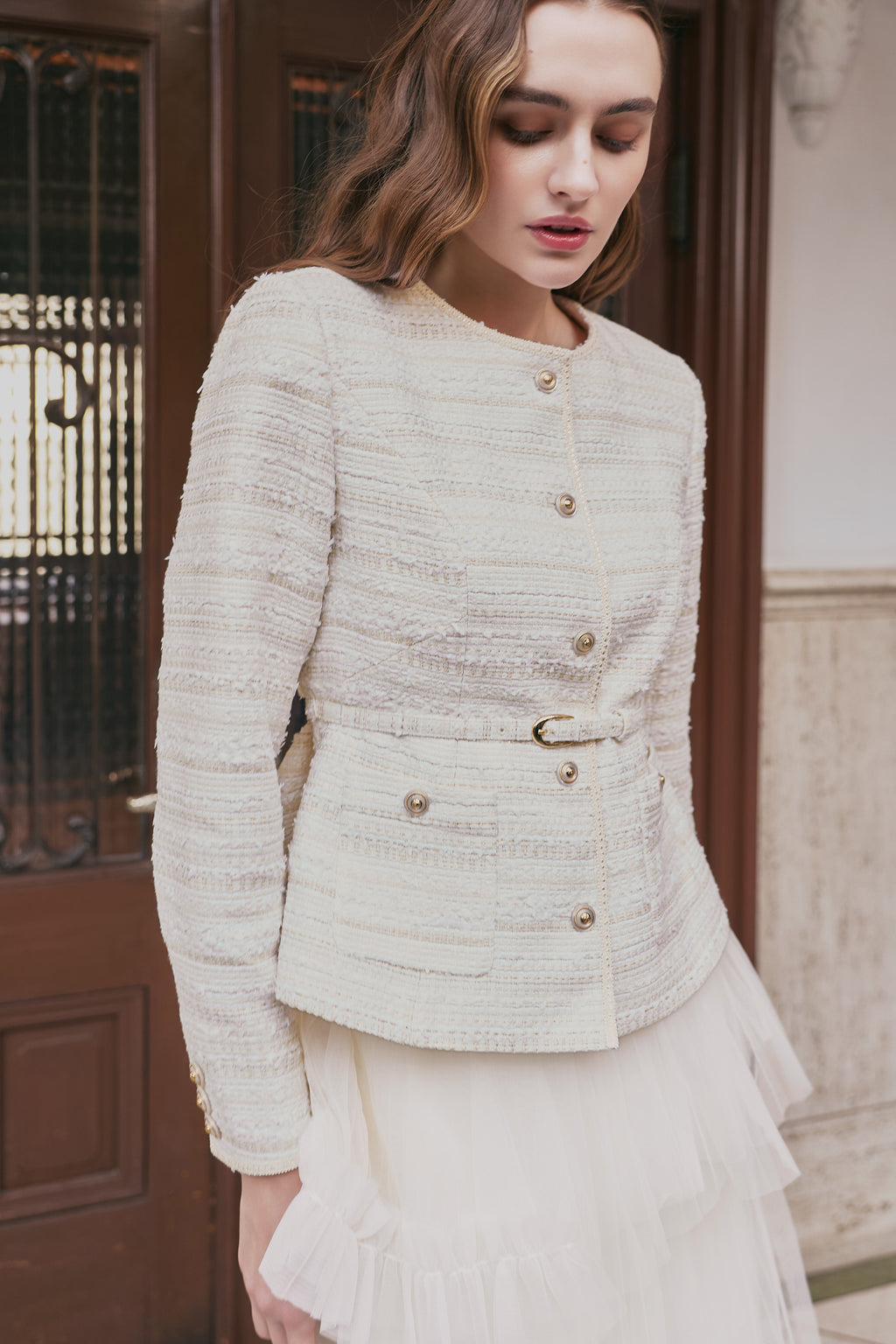 Vol.2 Tweed Peplum Jacket Vol.2 Tweed Peplum Jacket