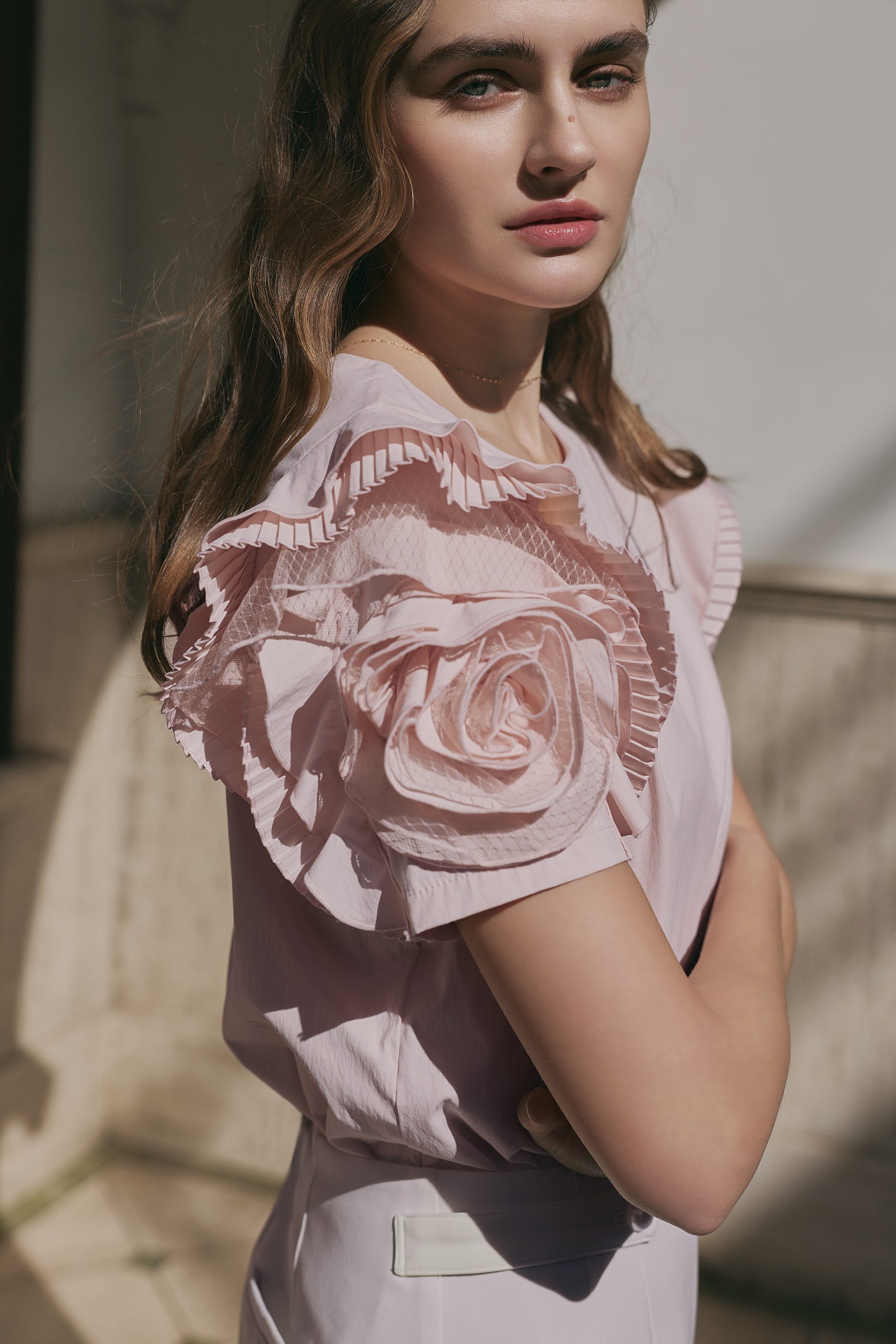 【3月下旬発送】Vol.2 Rose Sleeve Top