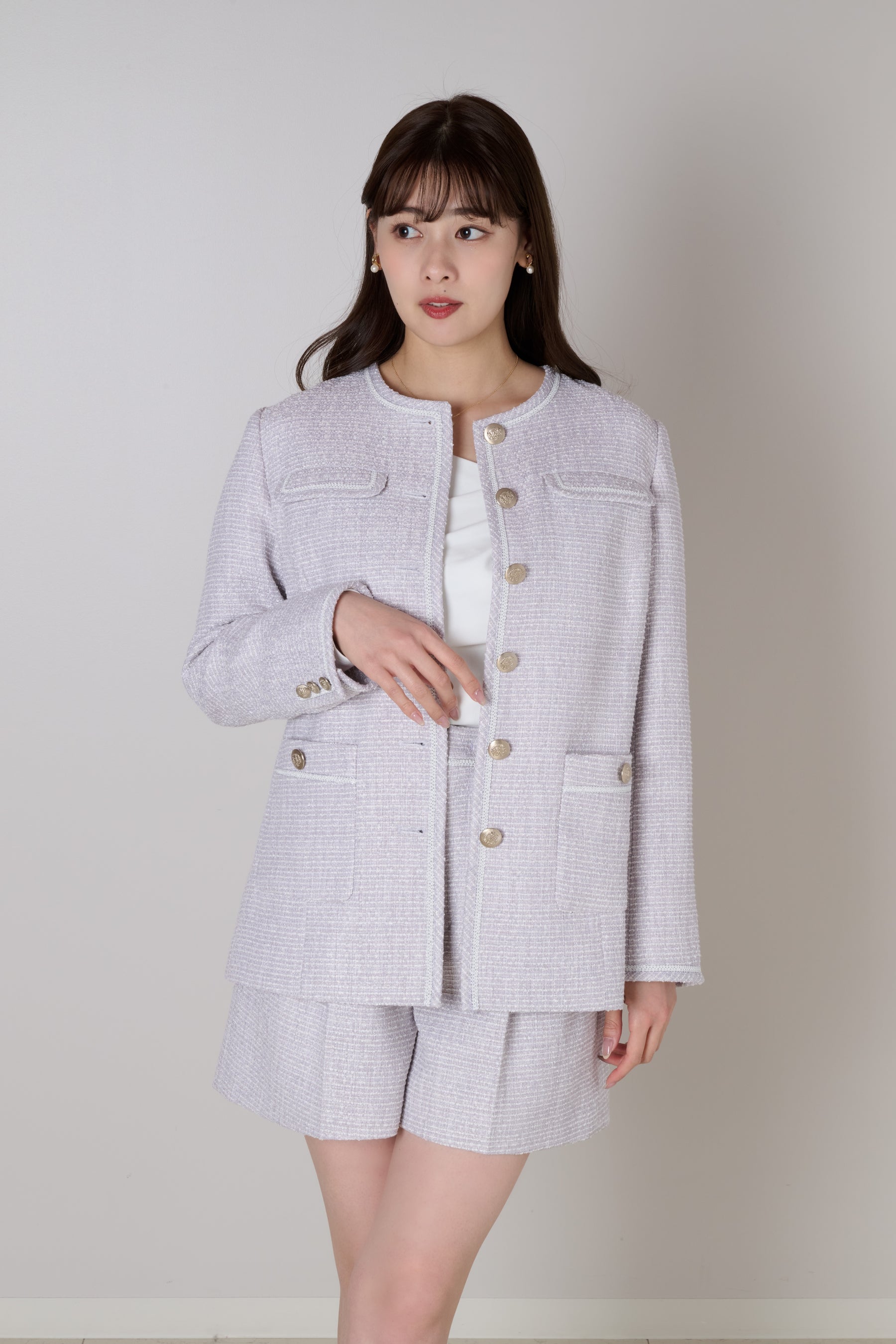 Classic Long Tweed Jacket