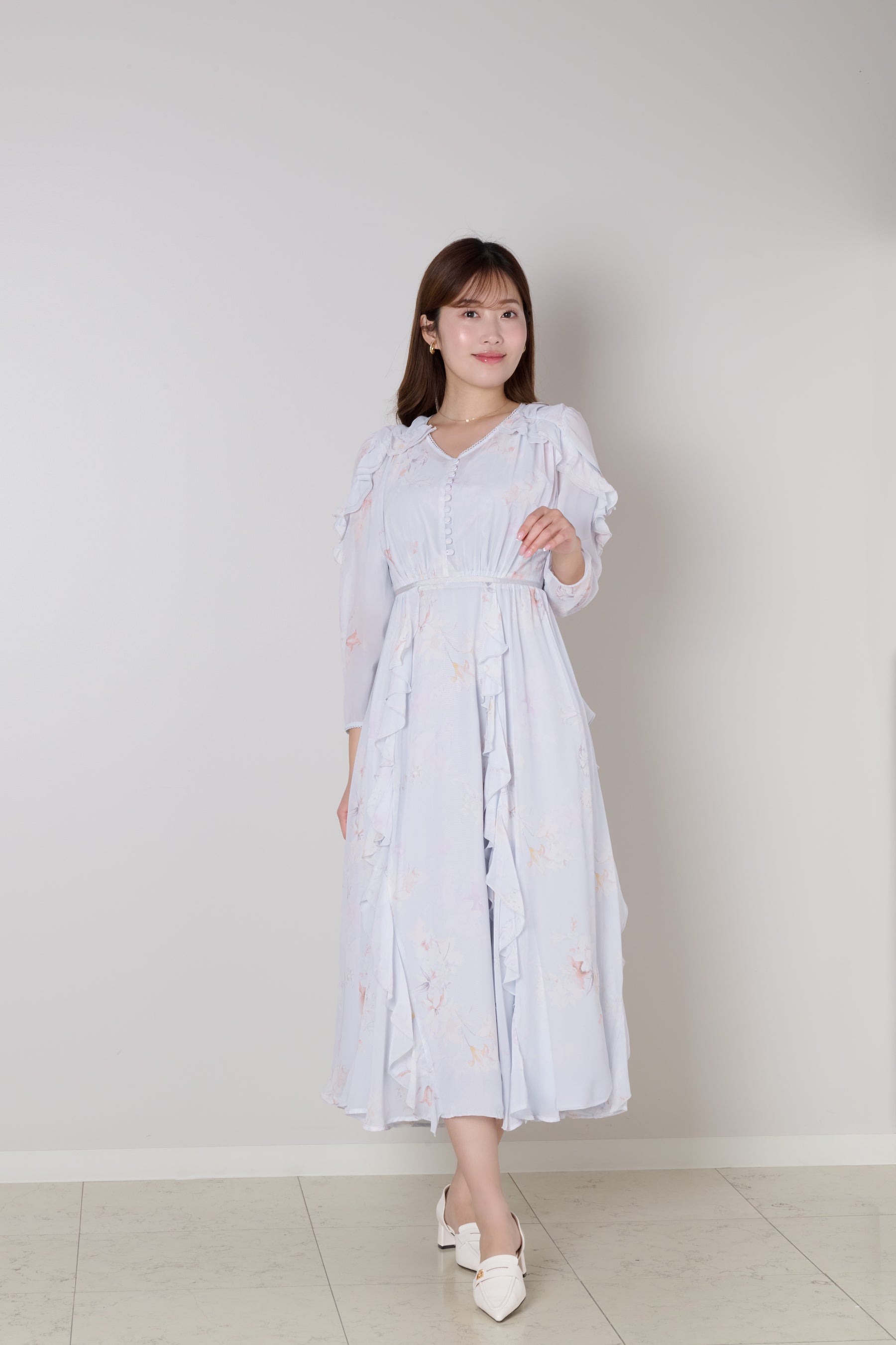 Isette Floral Chiffon Dress