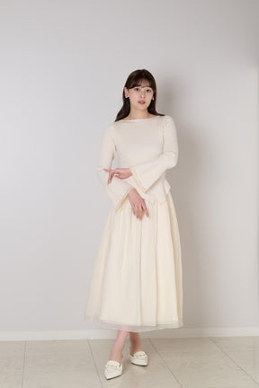 Chiffon Knit Docking Dress