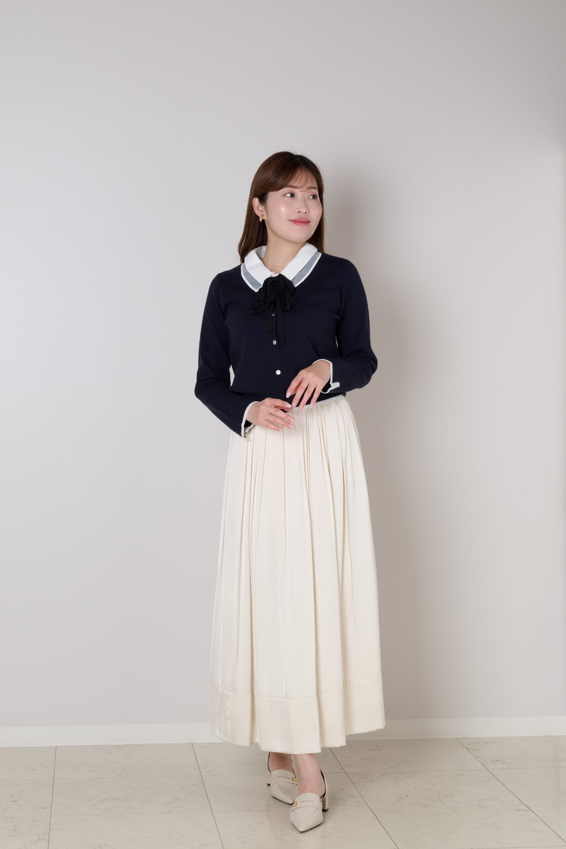 Lilas Ribbon Knit Cardigan