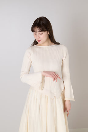 Chiffon Knit Docking Dress