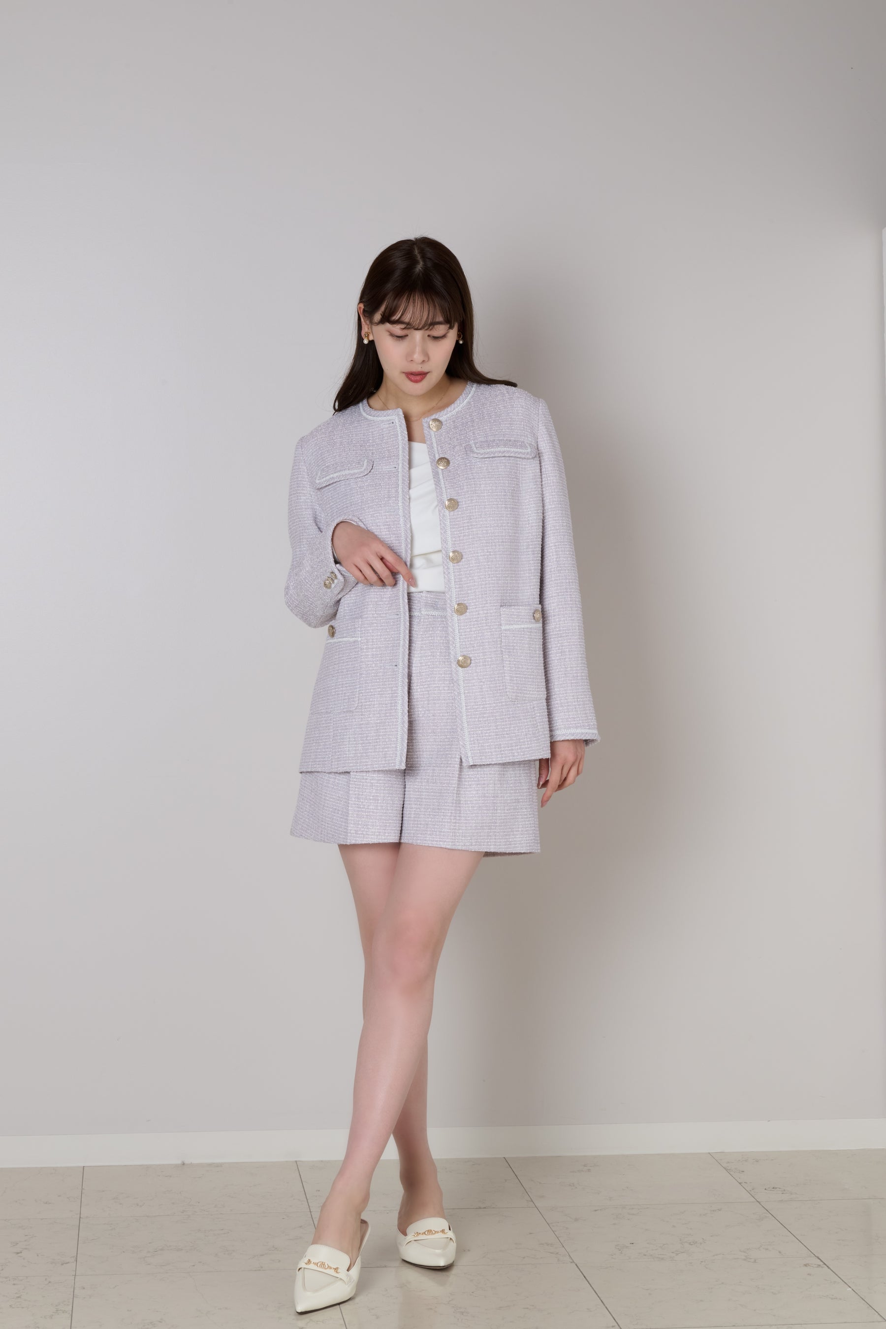 Classic Long Tweed Jacket