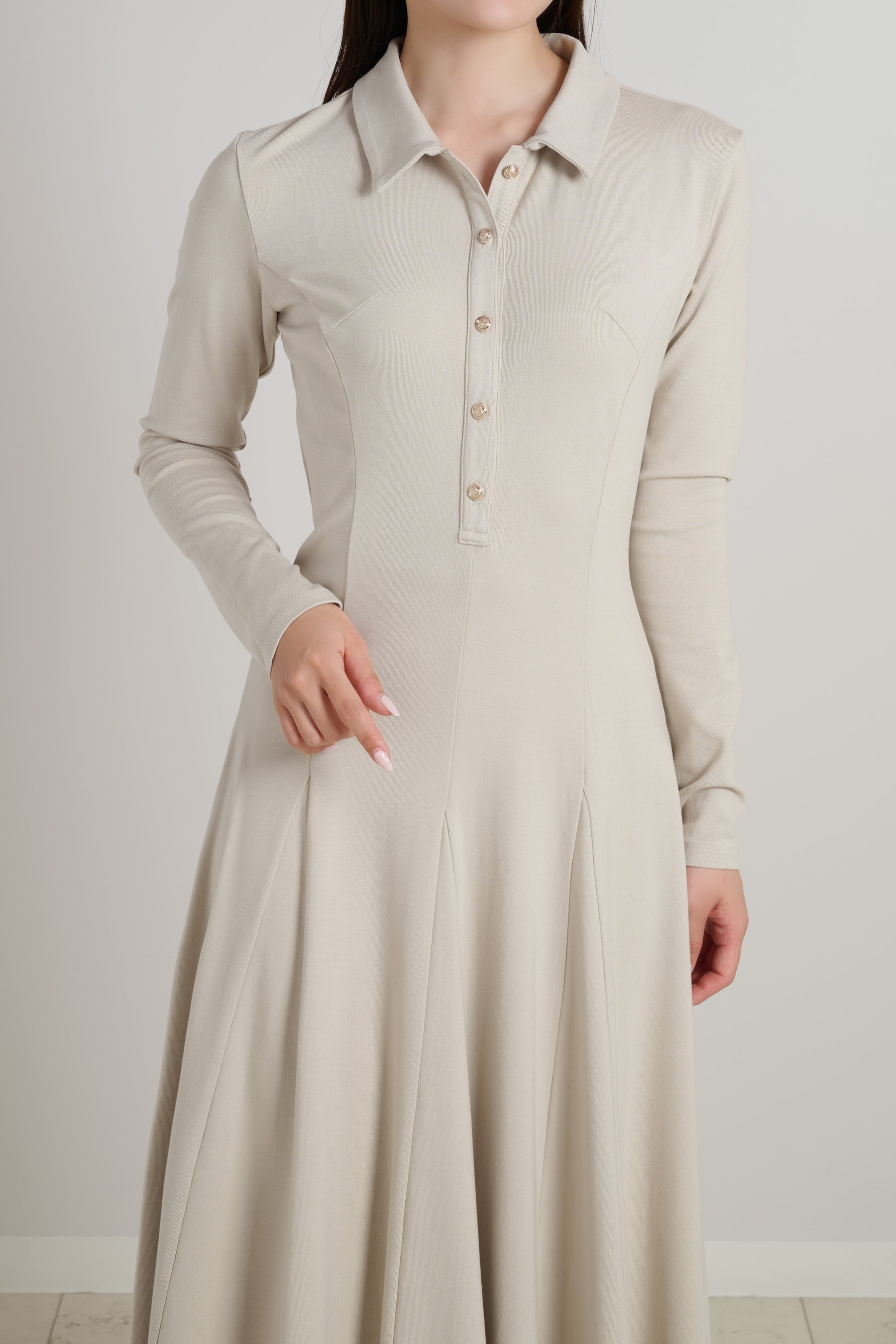 Smooth-Touch Long Polo Dress