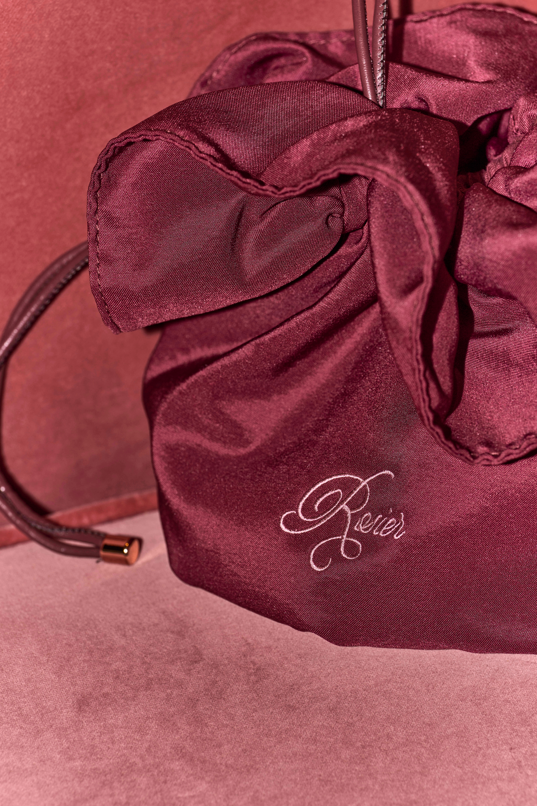 Rose Bloom Satin Bag