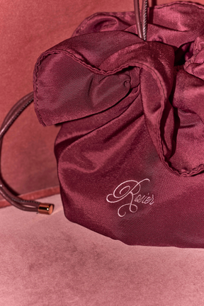 Rose Bloom Satin Bag