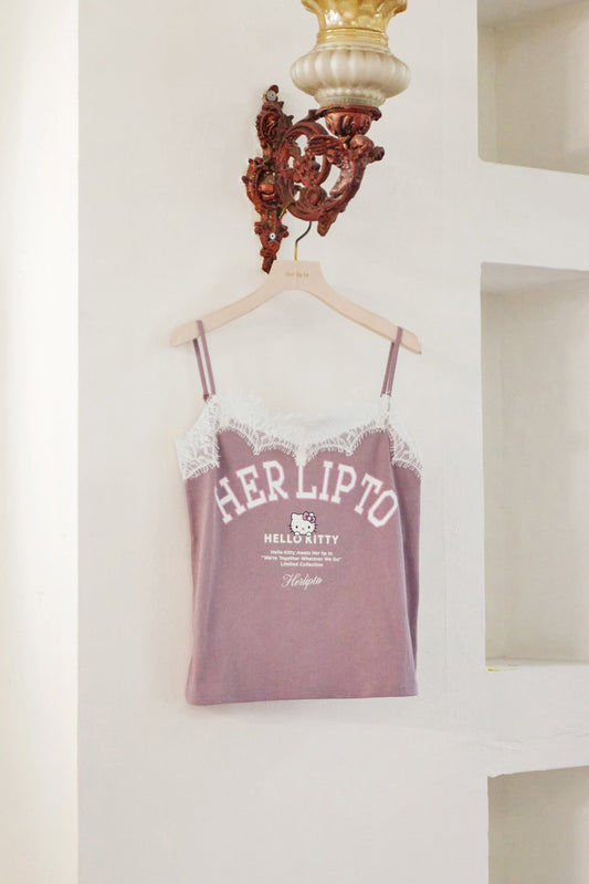 HLT x Hello Kitty Lace-Trim Camisole