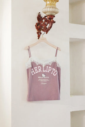 HLT x Hello Kitty Lace-Trim Camisole