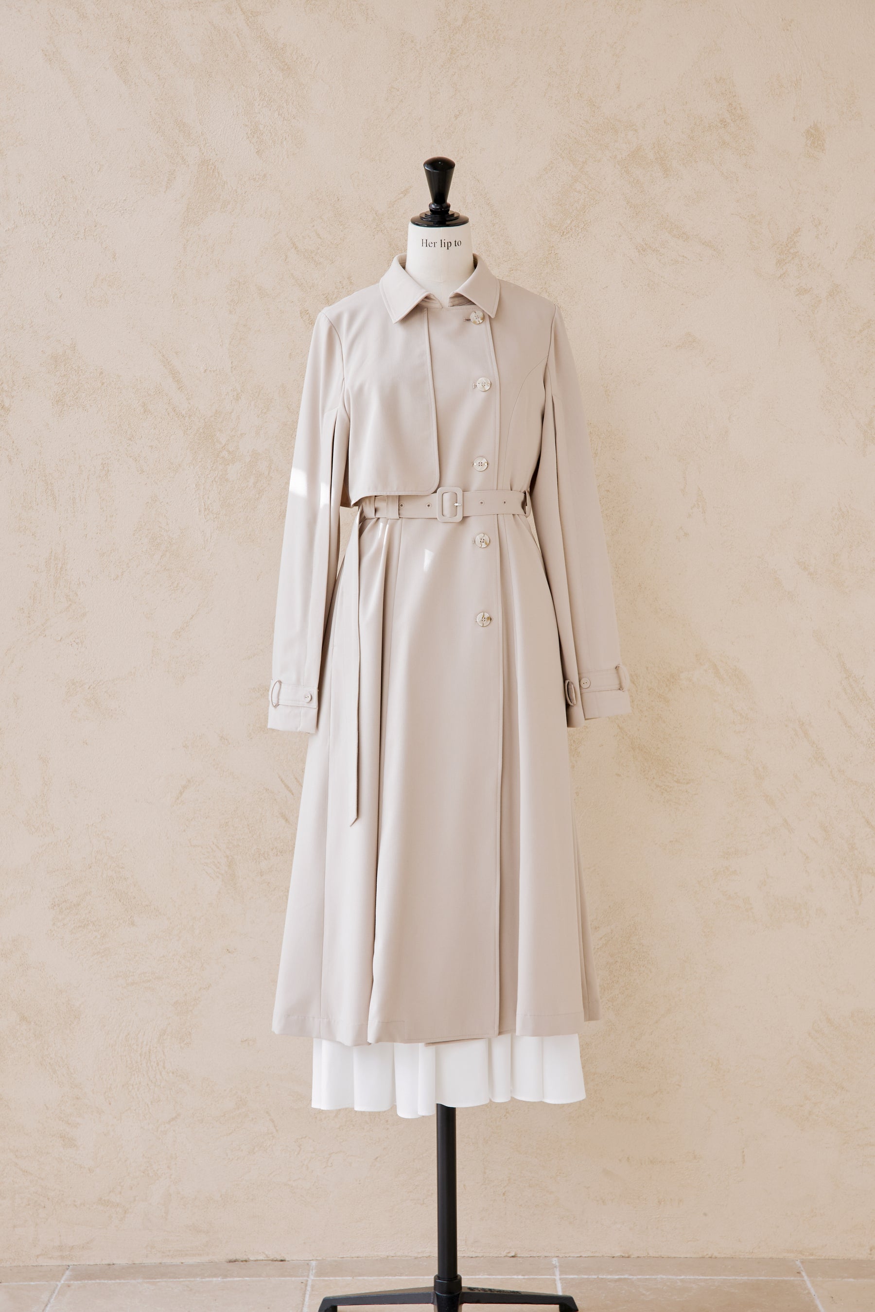 レディースClassical Open Sleeve Trench Coat