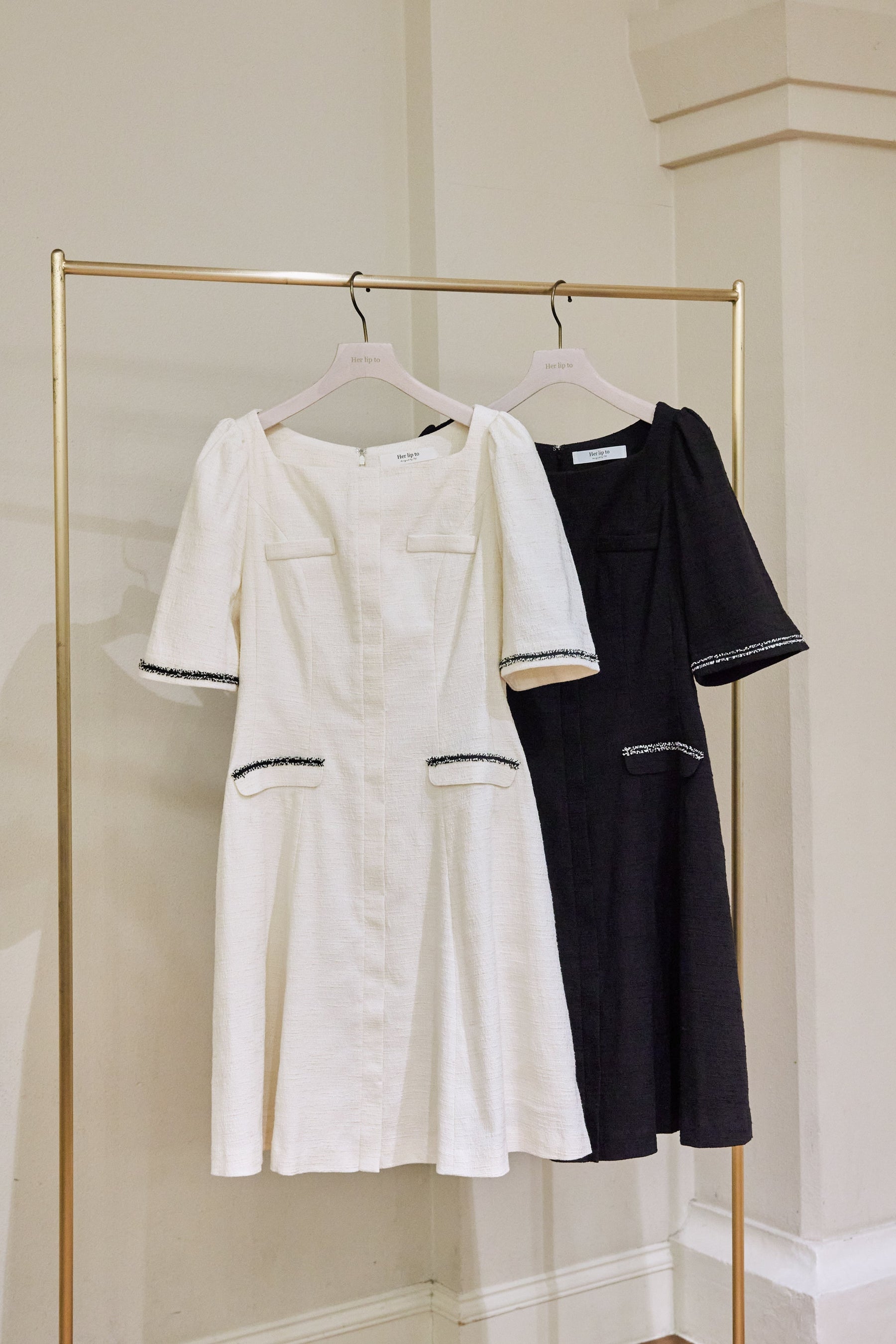 CanalTweedMiniDCanal Tweed Mini Dress - ひざ丈ワンピース
