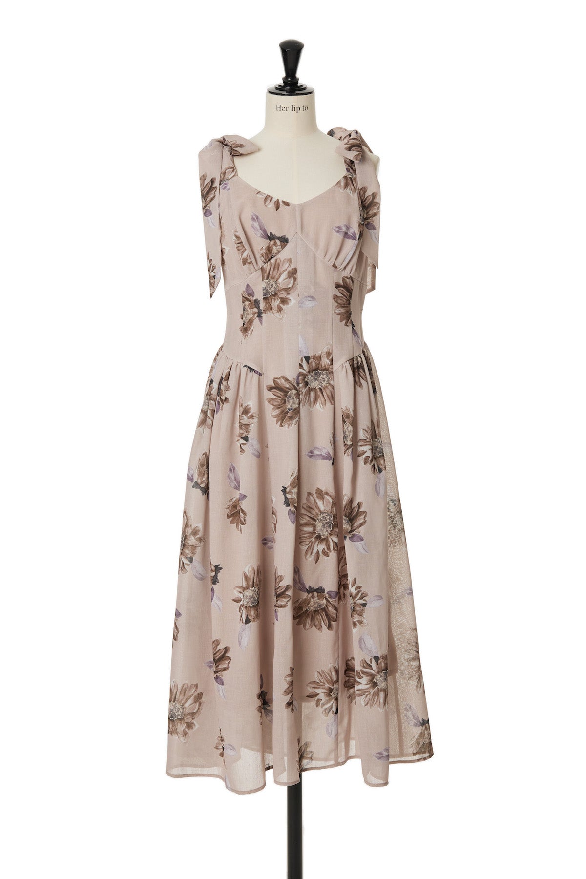 Her lip to Sunflower-Printed Midi Dress abitur.gnesin-academy.ru