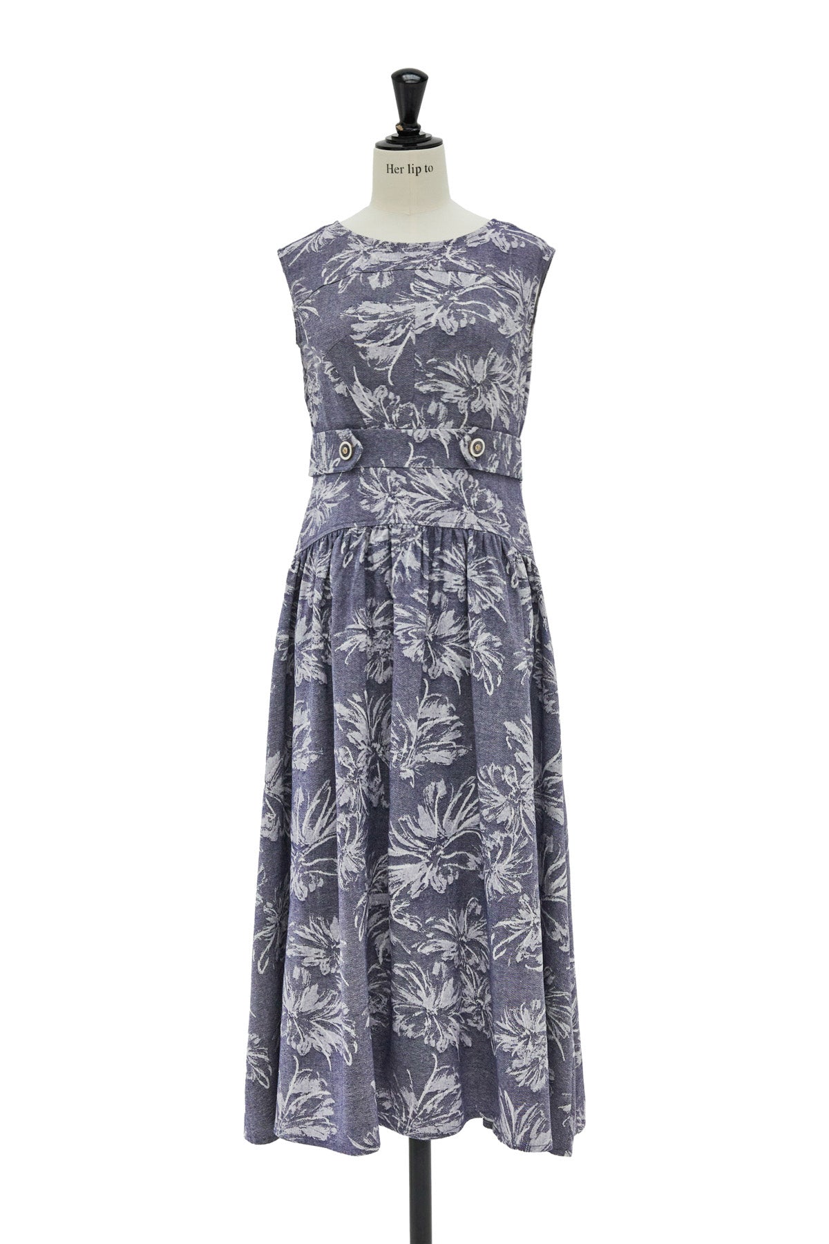 Floral Jacquard Midi Dress