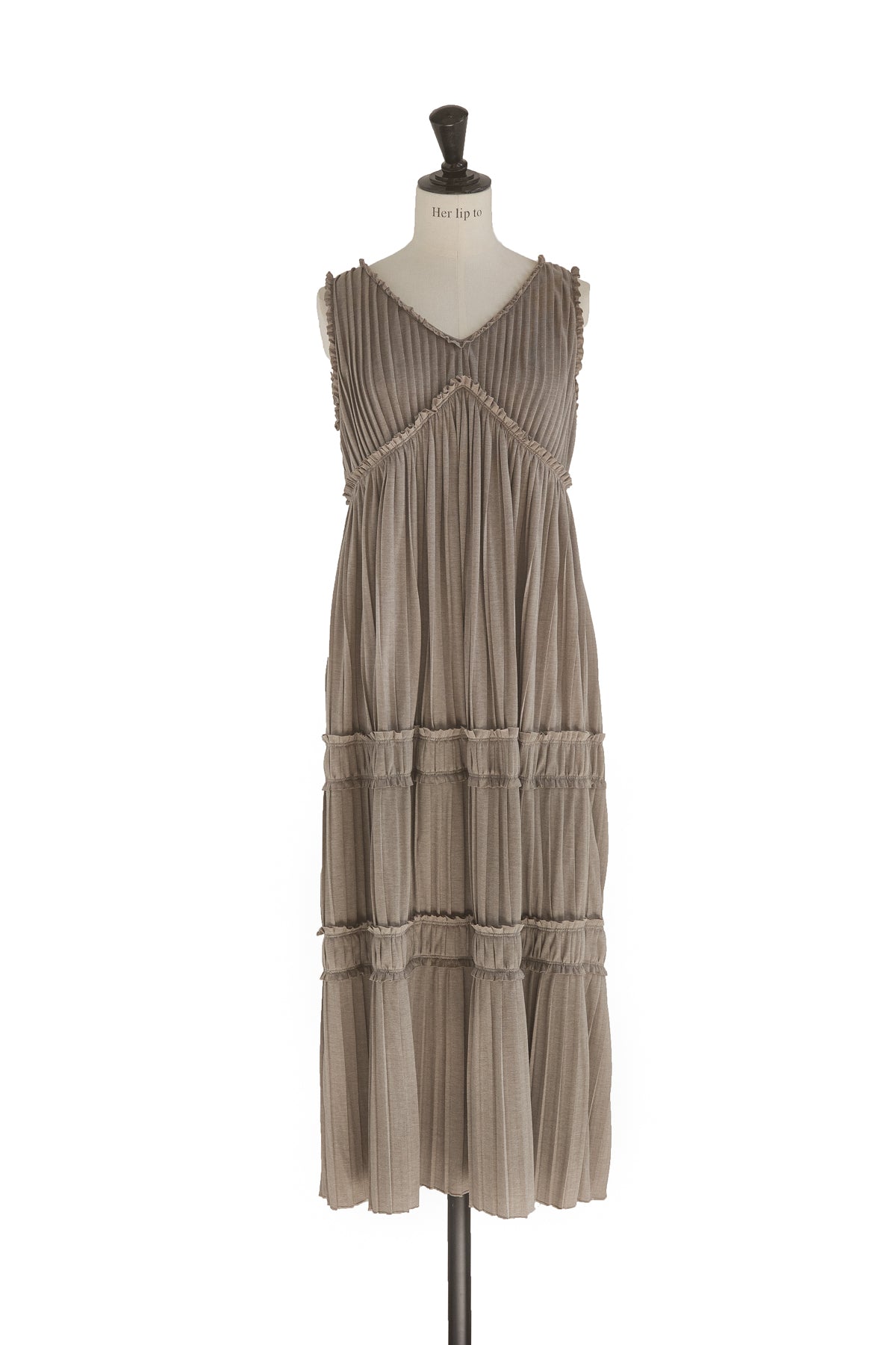 Champagne Dress - Surplice Midi Dress - Draping Tulip Hem Dress