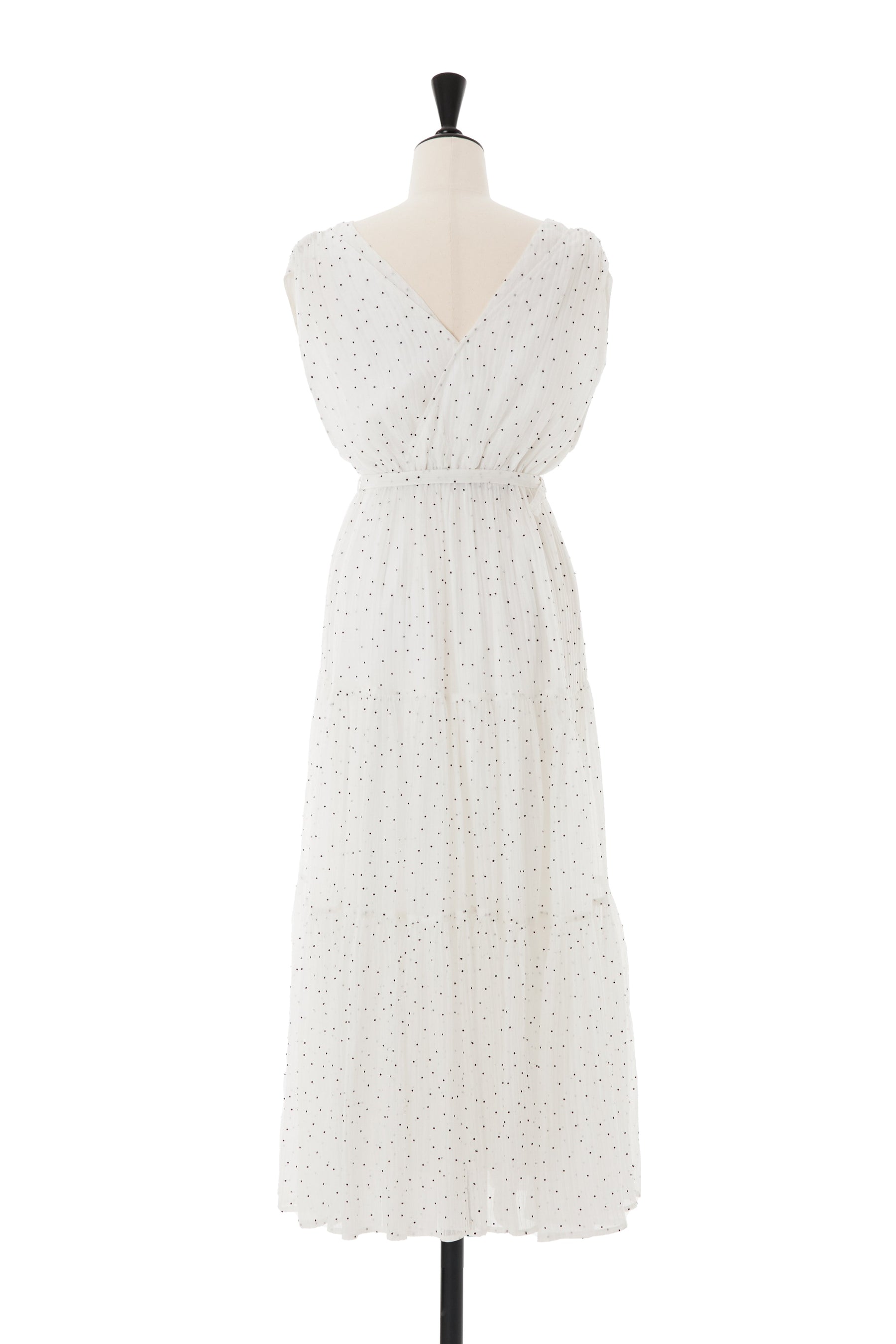 Herlipto Tiered Polka-Dot Long Dress | nate-hospital.com