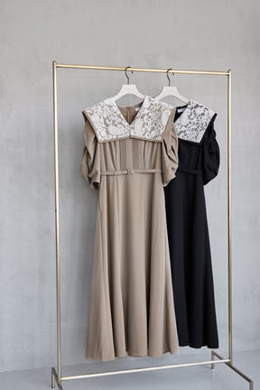 Vyronas Lace Collar Dress