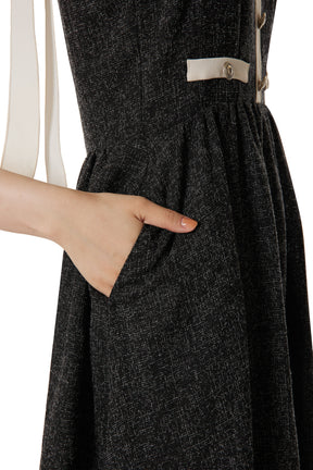 Shipping in mid-July] Verona Tweed Long Dress
