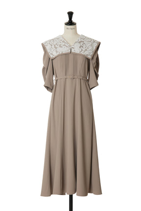 Vyronas Lace Collar Dress