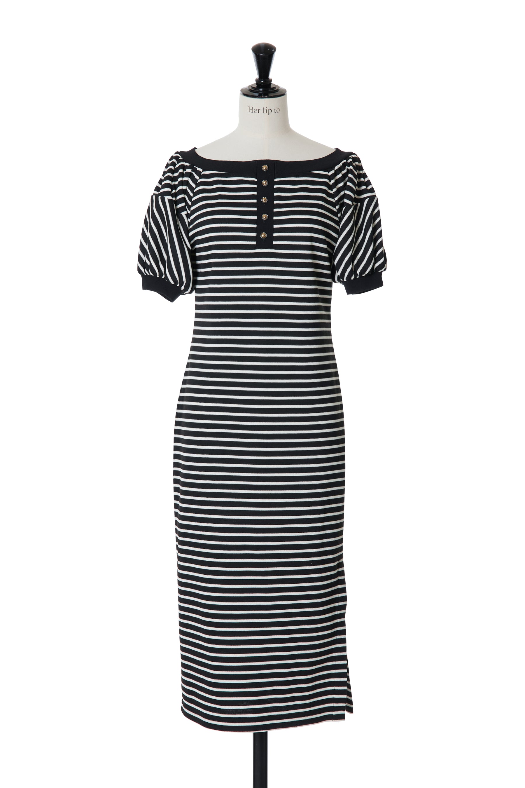 Herlipto Saint-Tropez Striped Long Dress-