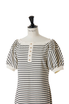 Herlipto Saint-Tropez Striped Long Dress | tradexautomotive.com