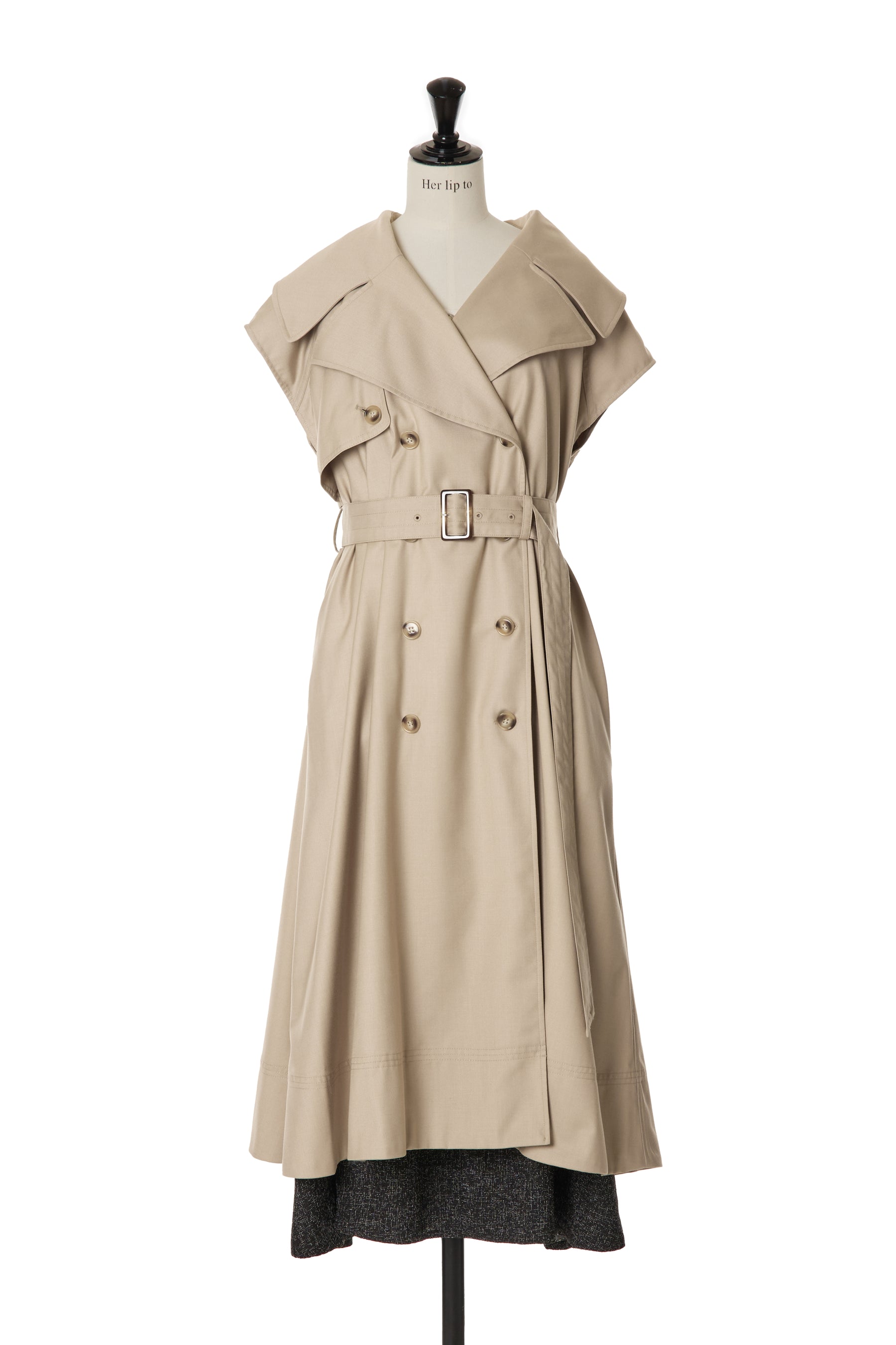 【新色】Sleeveless Twill Trench Dress