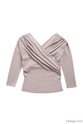 Asymmetric Cotton-blend Jersey Top