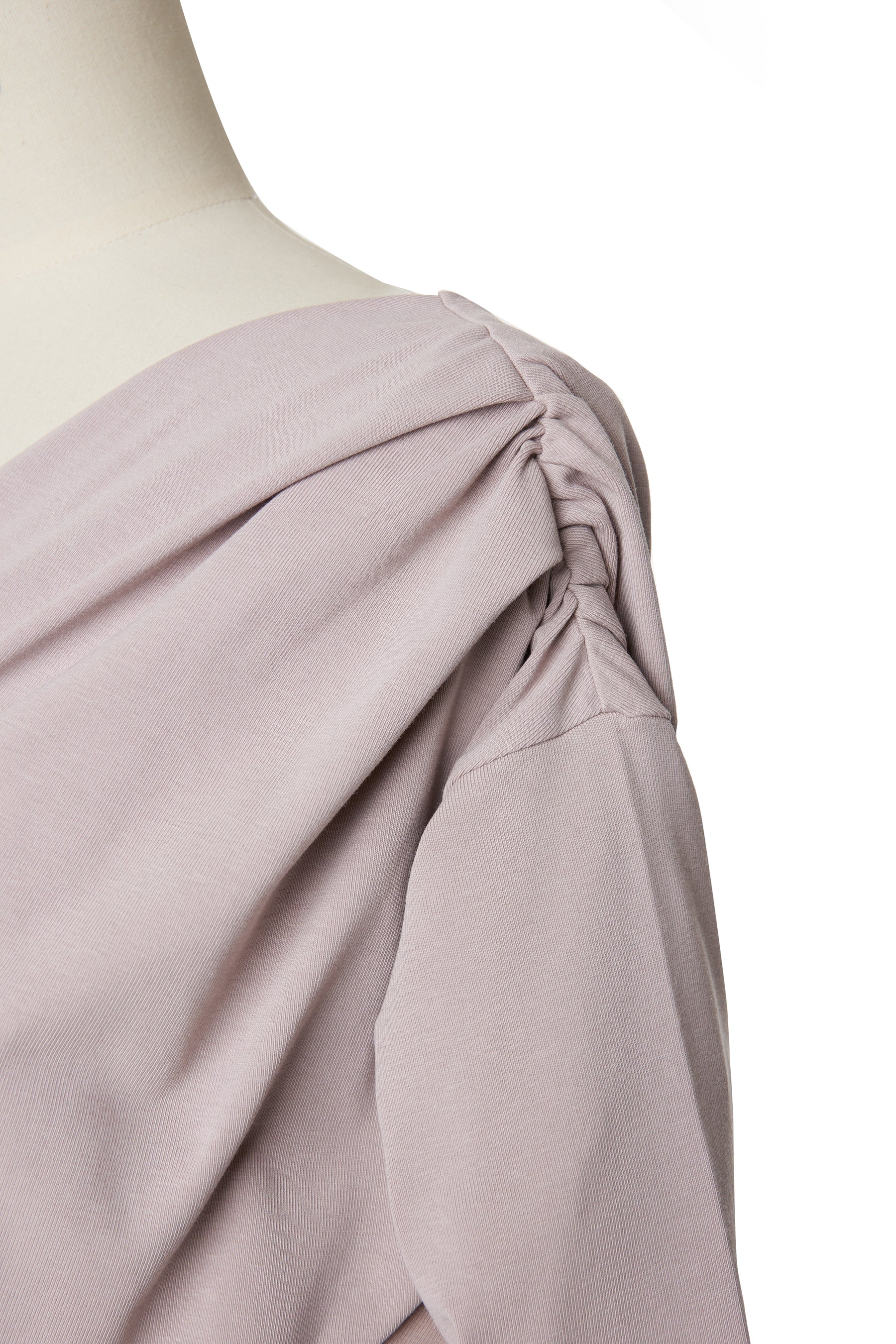 Asymmetric Cotton-blend Jersey Top