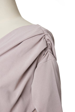 新色】Asymmetric Cotton-blend Jersey Top