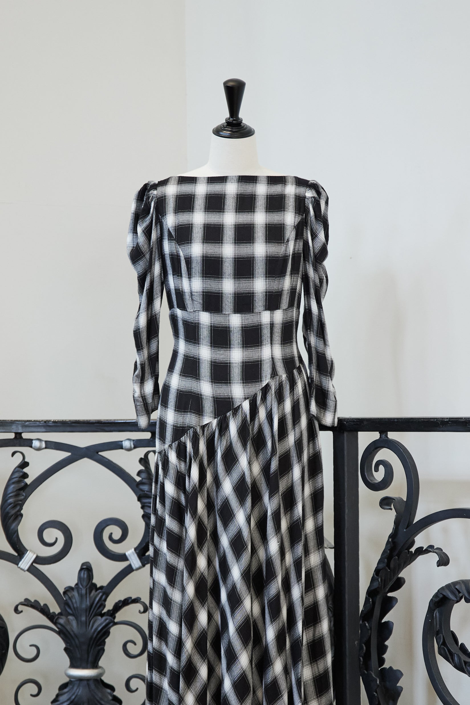 herlipto］Roanne Over Check Dress Sサイズ - ロングワンピース