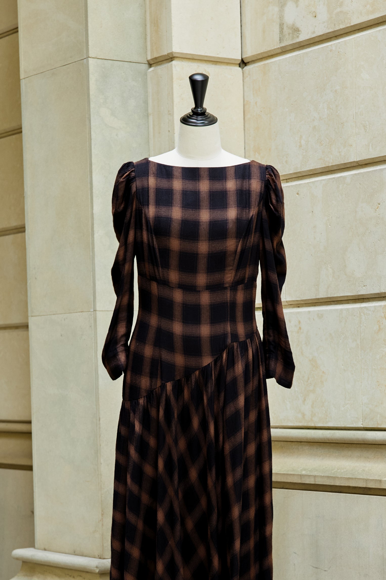 Roanne Over Check Dress