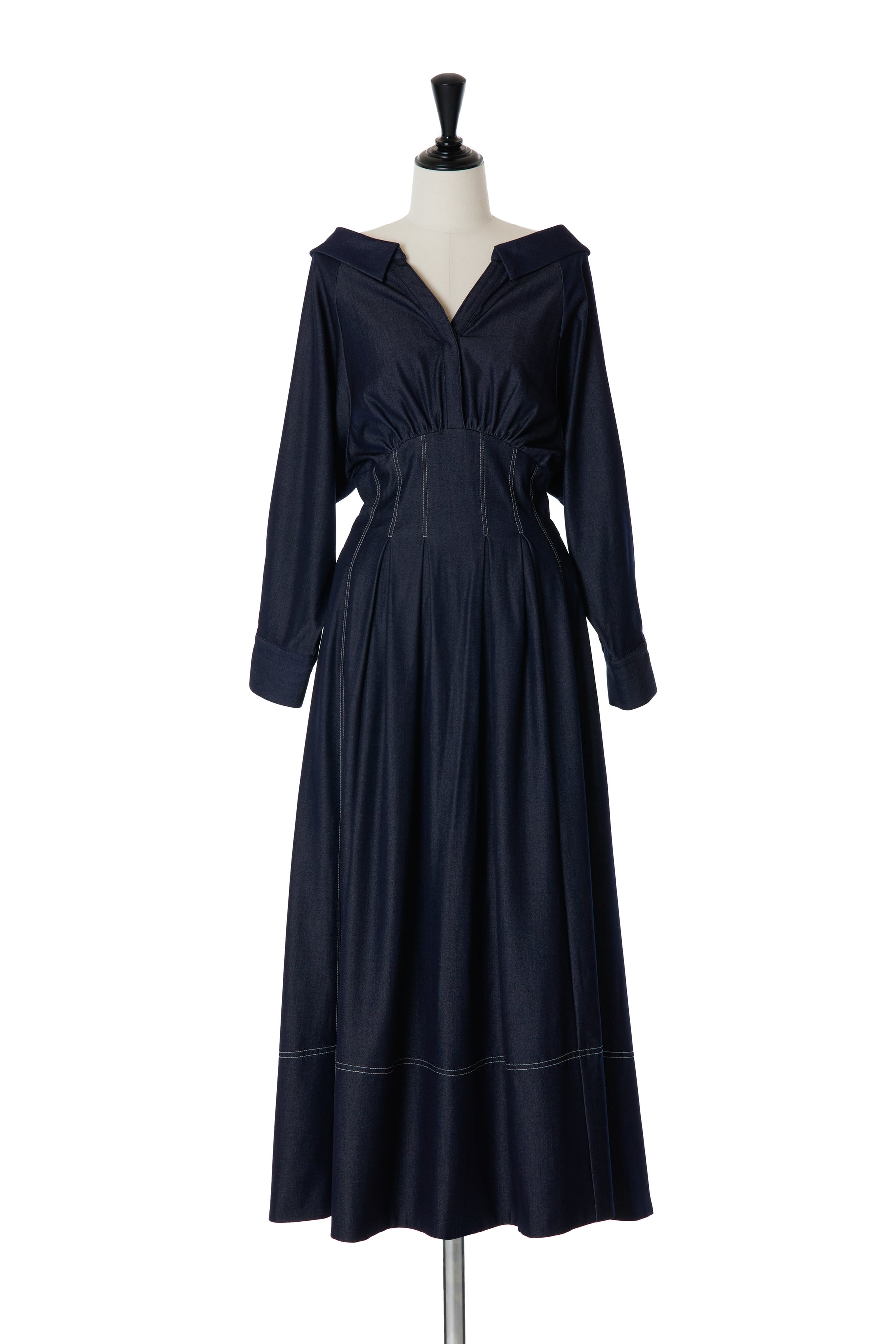 返品保証Montecristo Long Dress indigo S ハーリップトゥ ワンピース