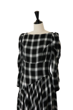 Roanne Over Check Dress