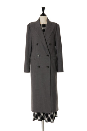 Double-Breasted Long Blazer