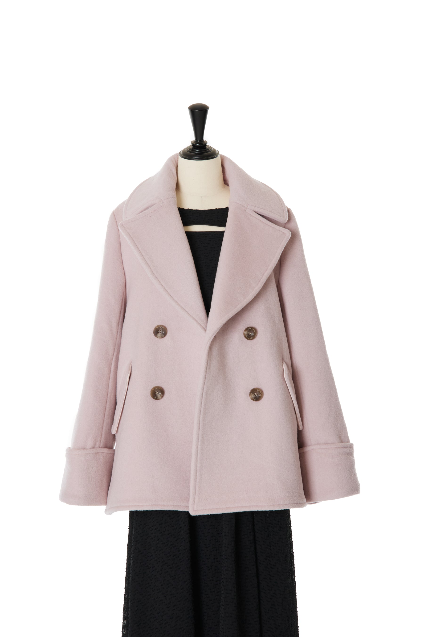 her lip to Proust Wool-Blend Melton Coat