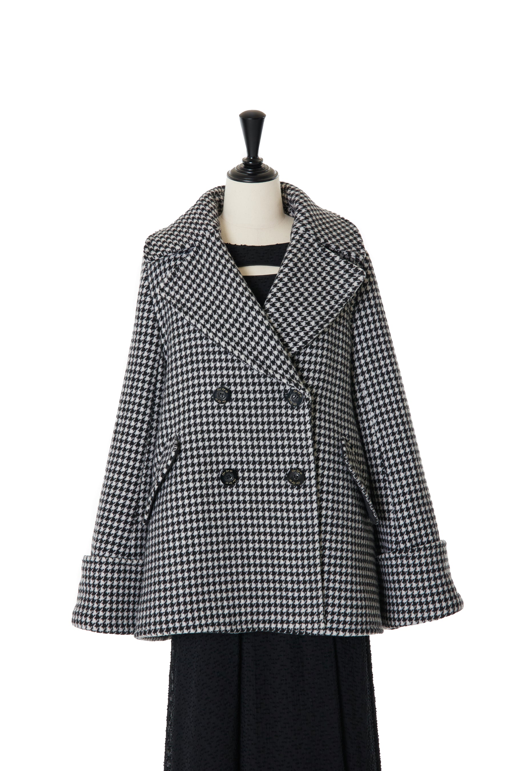 her lip to Proust Wool-Blend Melton Coat